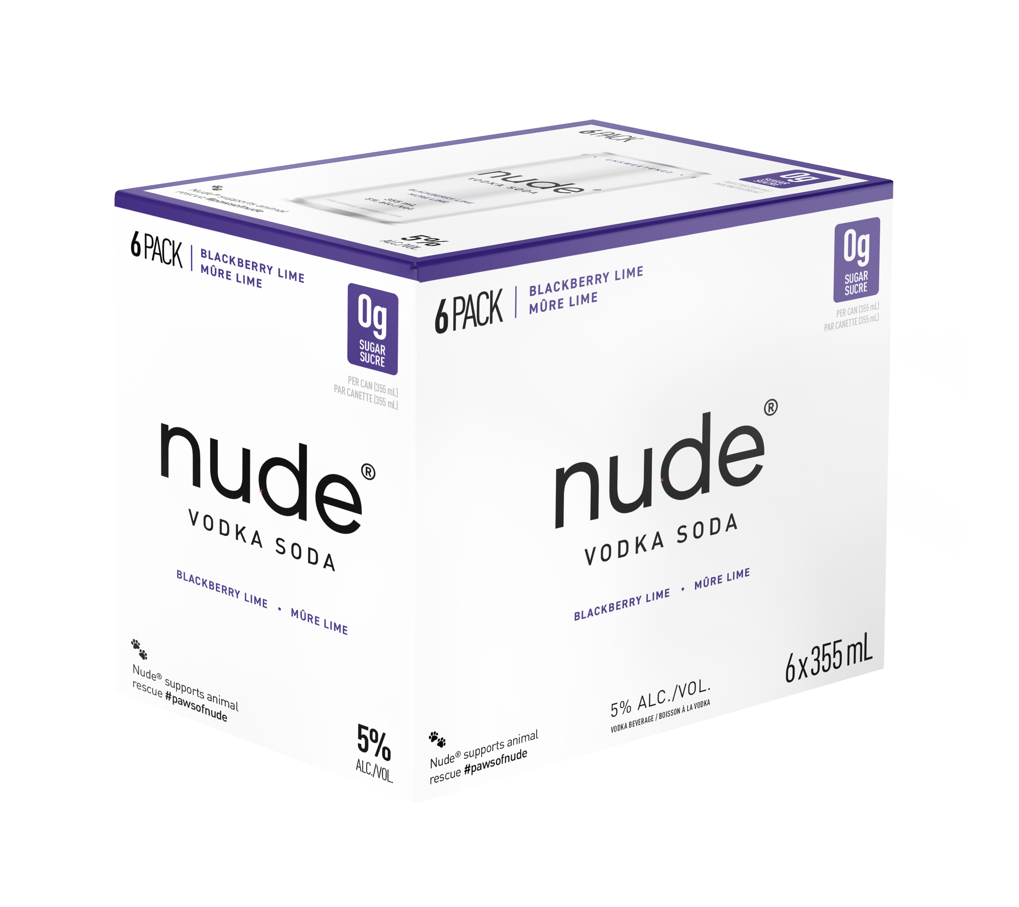 Nude Vodka Soda - Blackberry Lime 6pk