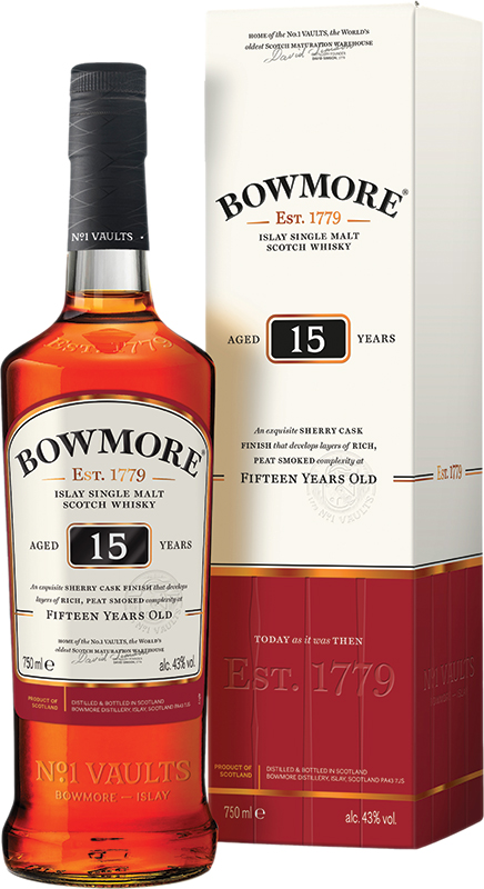 BOWMORE 15YR 750ML